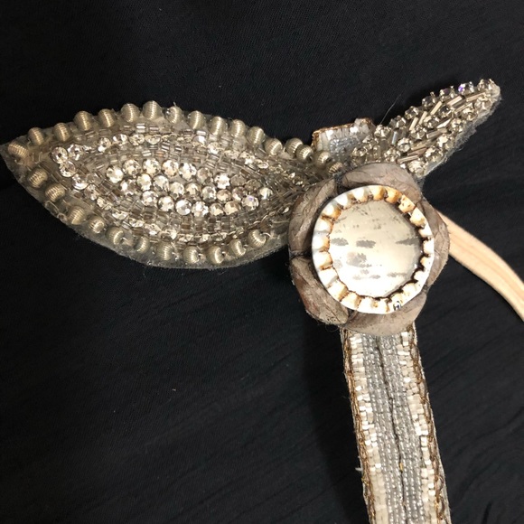 Belly dance burlesque or bridal headdress by foolproof collage vintage - Picture 2 of 6